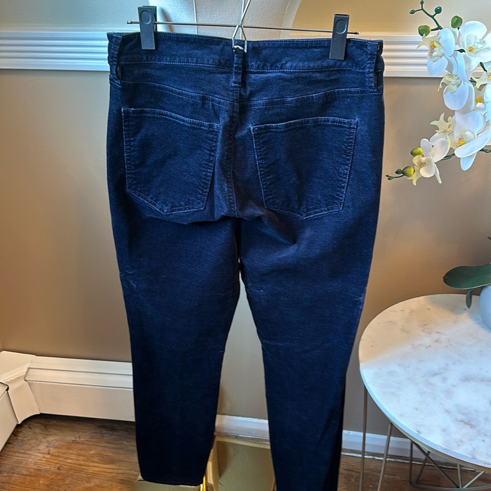 Ann Taylor Navy velvety Skinny Pants - Picture 2 of 5